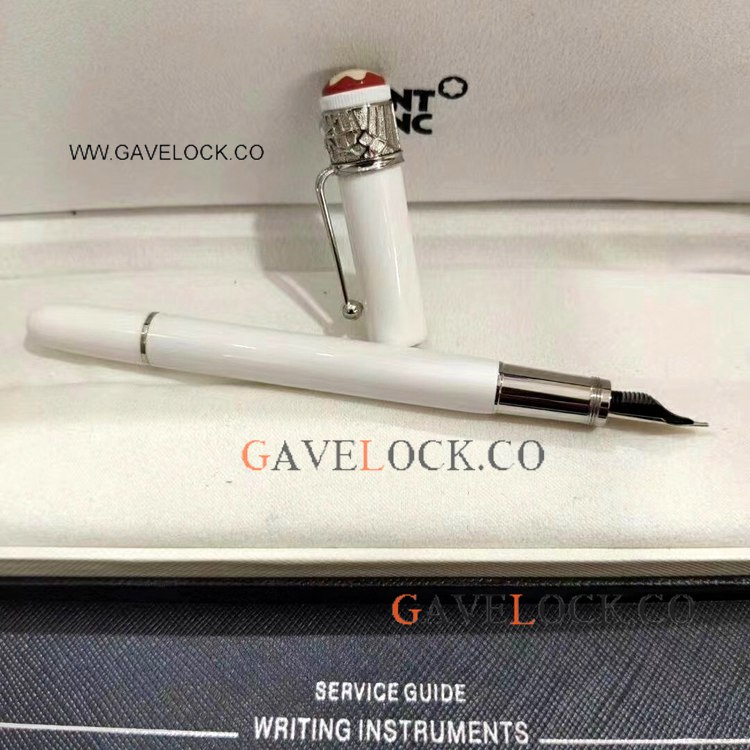 Knock off Mont blanc Rouge Et Noir Spider White Fountain Pen